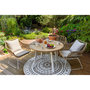Voir la diapositive 1 : JARDILINE Table de jardin - 4 places - Teck - FLORES