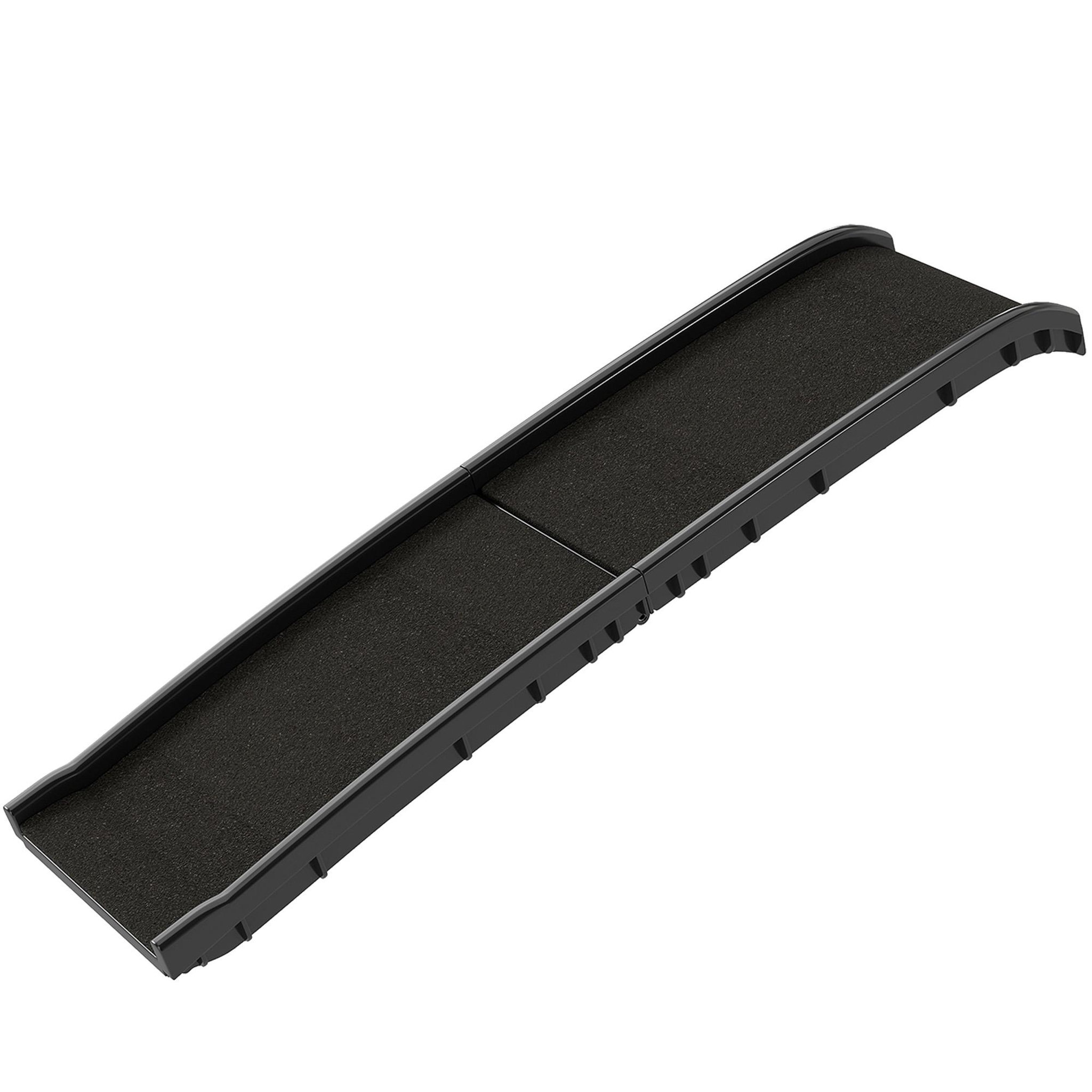 Voir la diapositive 4 : PAWHUT Rampe pliable chien surface antidérapante 155x38x15cm plastique noir