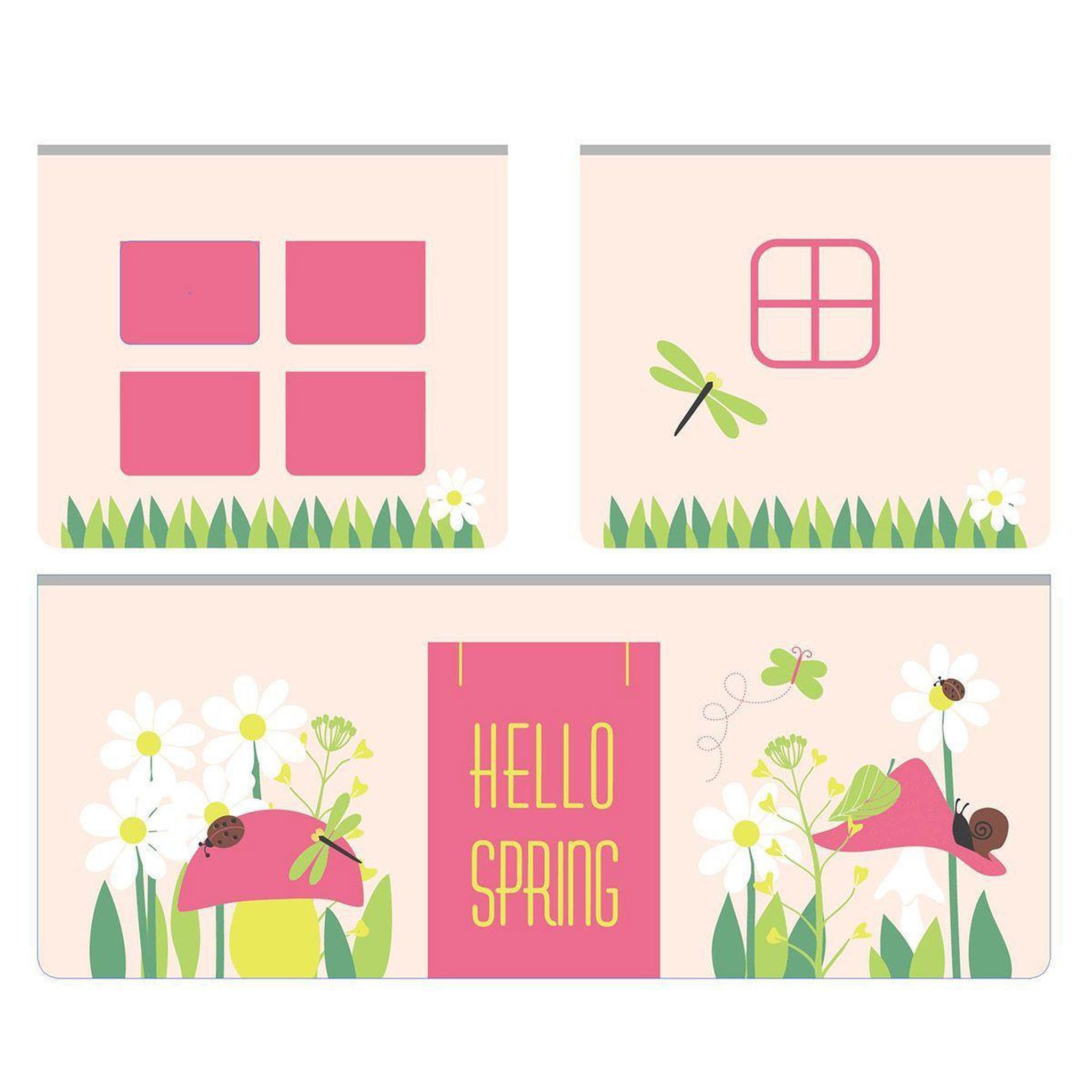 Voir la diapositive 3 : Paris Prix Pack - lit enfant toboggan, tente & 3 pochettes  pino spring  naturel