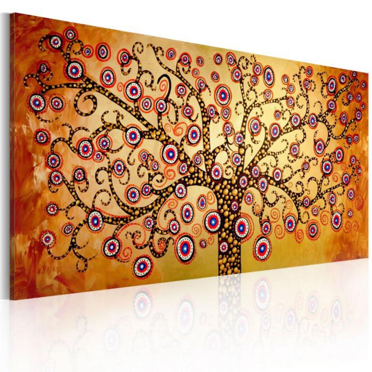 Paris Prix Tableau Peint à la Main  Arbre de Paon  60x120cm