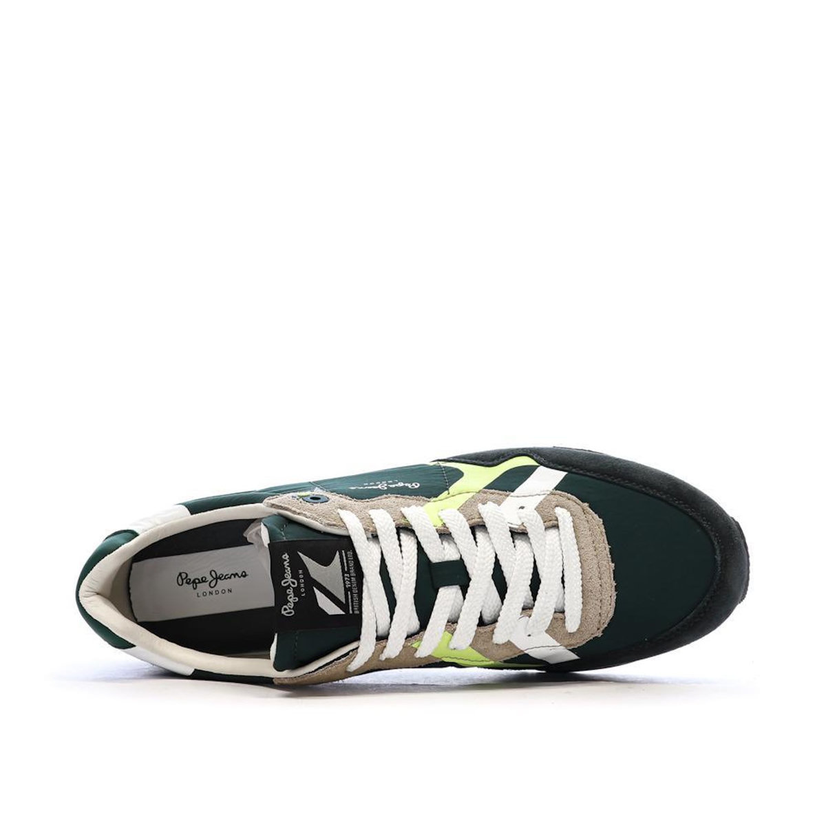 Pepe Jeans Baskets Verte Homme Pepe Jeans Brit Road