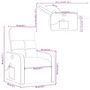 Voir la diapositive 6 : VIDAXL Fauteuil de massage inclinable Gris fonce Tissu