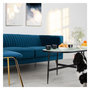 Voir la diapositive 5 : Rendez vous déco Canapé 2 places en velours bleu foncé-Gatsby