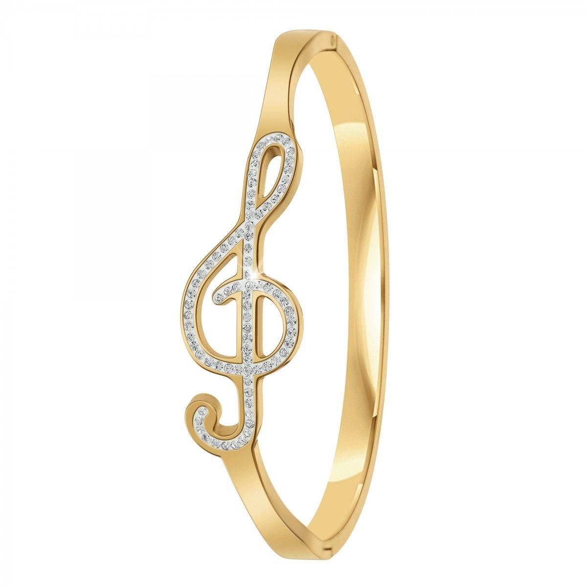 SC BOHEME Bracelet clé de sol par SC Bohème orné de Cristaux scintillants