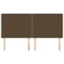 Voir la diapositive 3 : VIDAXL Tetes de lit 4 pcs Marron fonce 100x5x78/88 cm Tissu