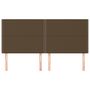 Voir la diapositive 3 : VIDAXL Tetes de lit 4 pcs Marron fonce 100x5x78/88 cm Tissu
