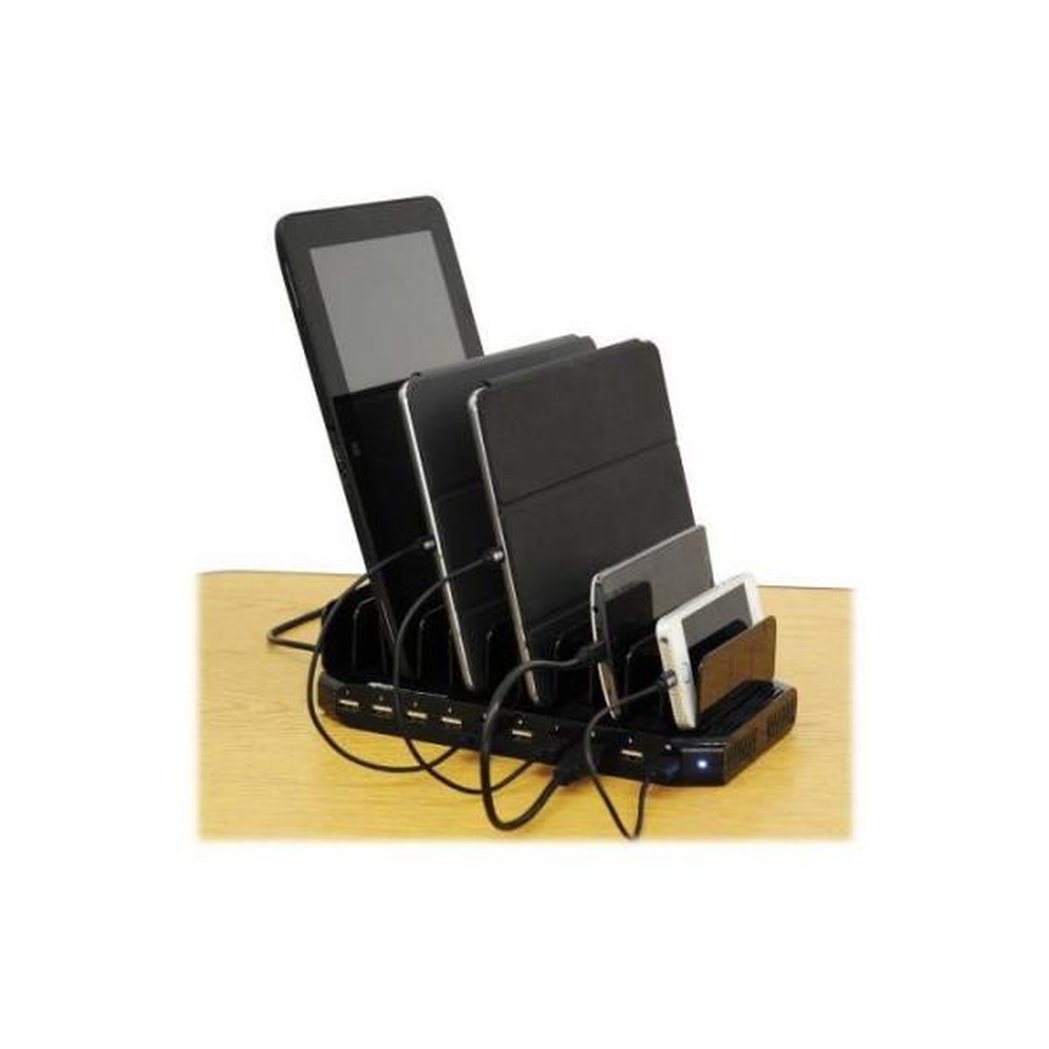 Voir la diapositive 6 : Eaton Station d'accueil de recharge 10 ports USB avec supports d