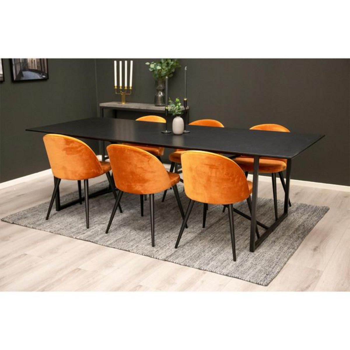 Paris Prix Table à Manger  Palace  240cm Noir