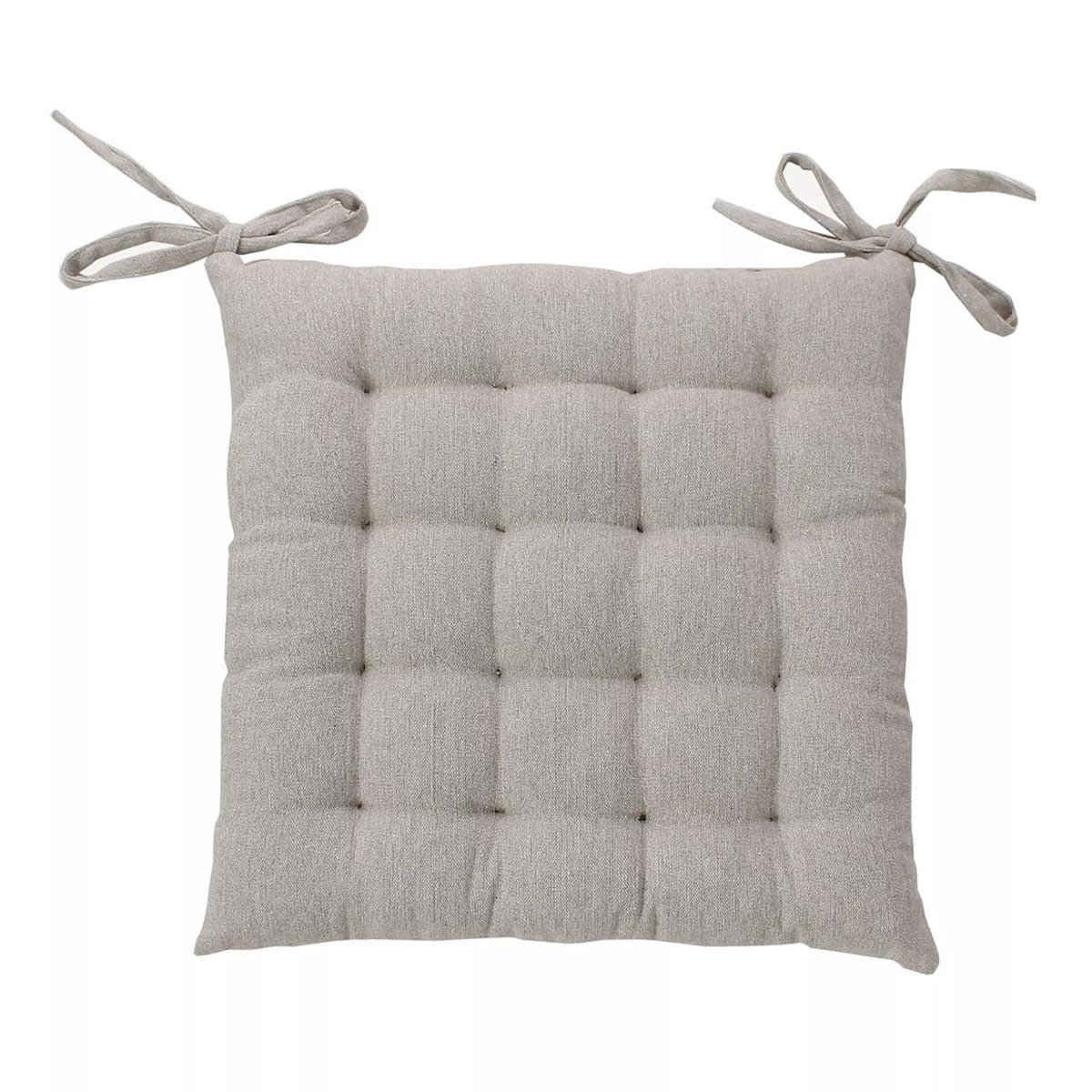Paris Prix Galette de Chaise Piquée  Cambria  38x38cm Lin
