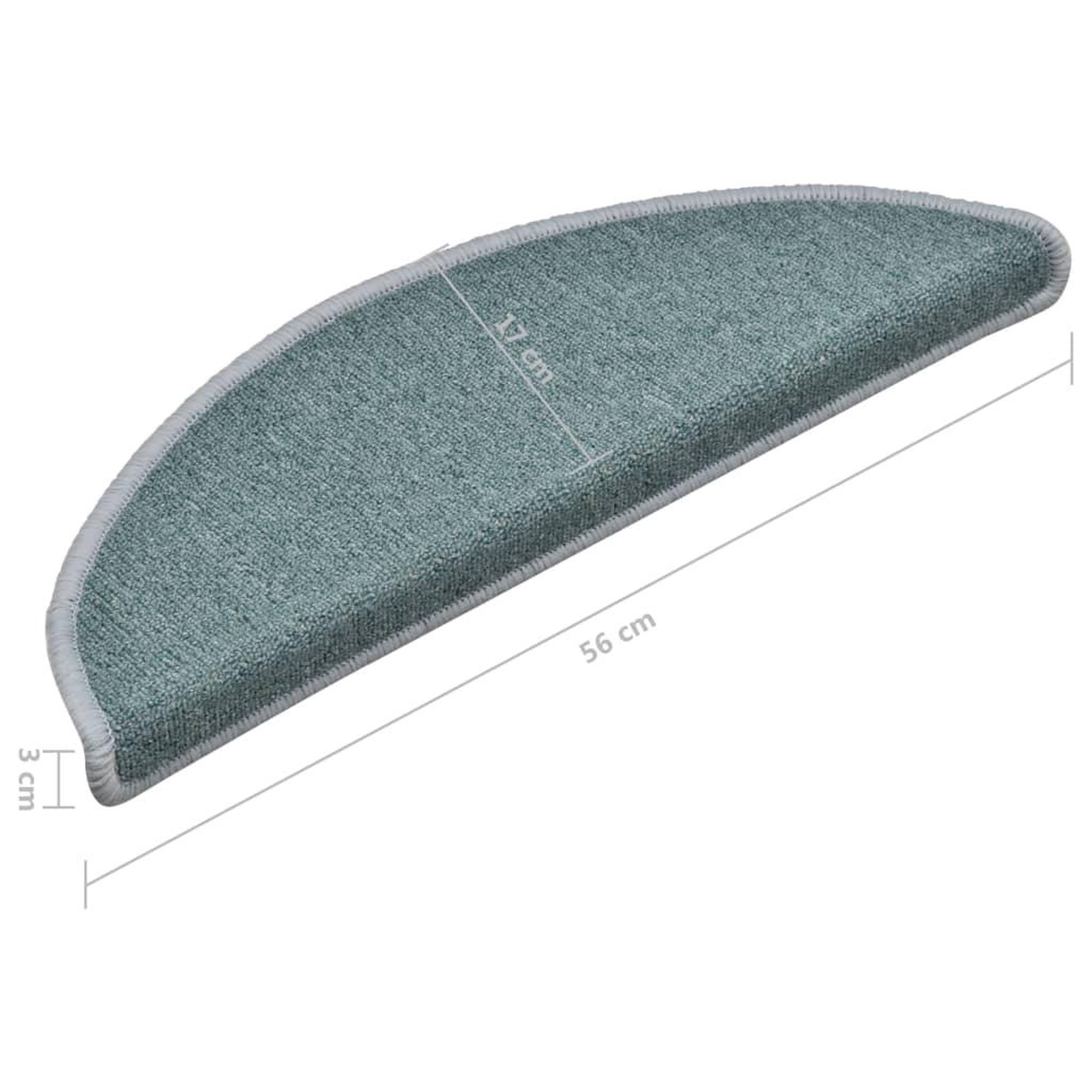 Voir la diapositive 6 : VIDAXL Tapis de marches d'escalier 15 pcs Bleu 56x17x3 cm
