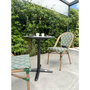 Voir la diapositive 6 : Paris Prix Ensemble Table de Jardin & 2 Chaises  Bistro  60cm Vert