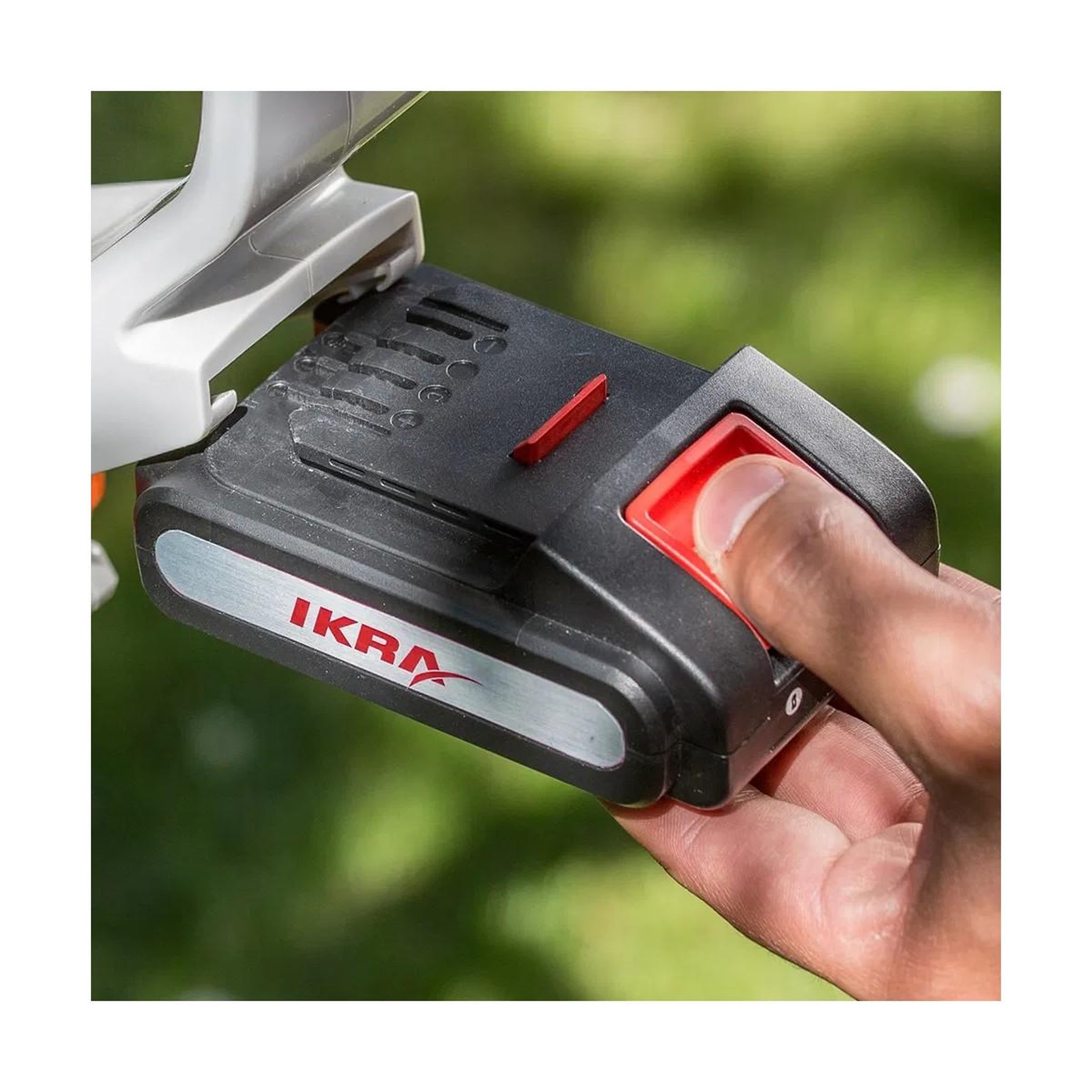 Voir la diapositive 3 : Ikra Batterie de rechange 20v- 2.0 ah lithium puissance 40 wh, légère 360 g, compatible tous outils ikra 20v