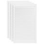 Voir la diapositive 2 : VIDAXL Portes d armoire à persiennes 4pcs blanc 99,3x59,4cm pin massif