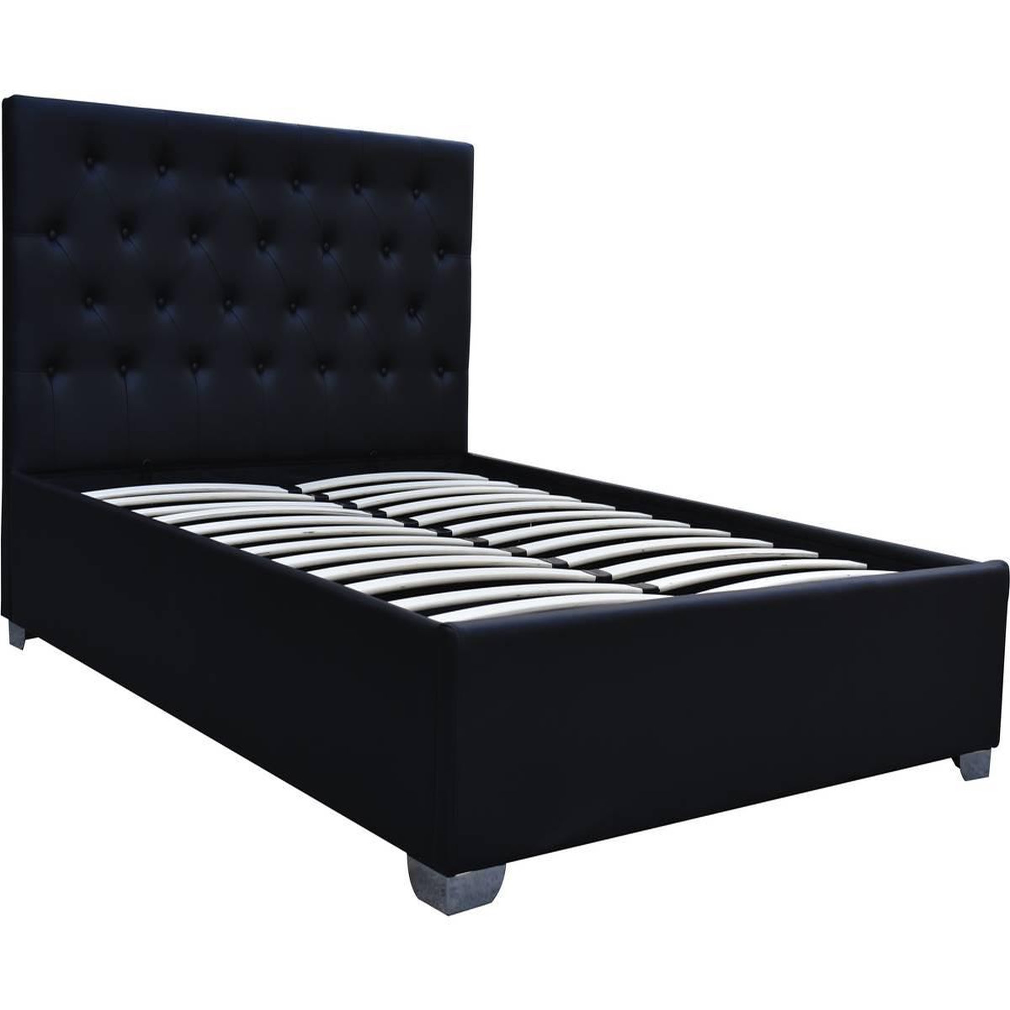 Habitat et Jardin Lit double avec coffre  tino  - 140 × 190 cm - noir