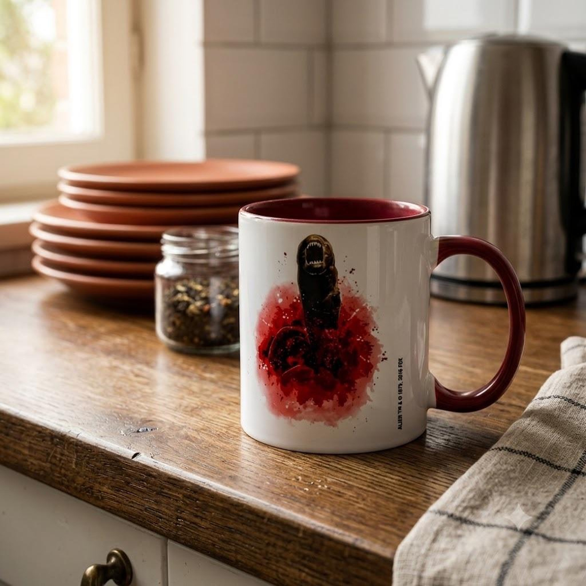 Voir la diapositive 2 : Eden Mug alien 330 ml en céramique design et moderne