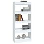 Voir la diapositive 4 : VIDAXL Bibliotheque/Cloison Blanc 60x30x135 cm Bois d'ingenierie