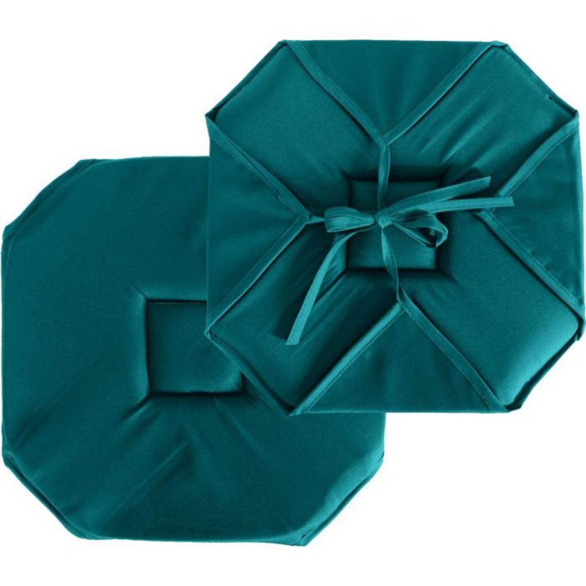 Paris Prix Galette de Chaise Uni  Basic  40x40cm Emeraude