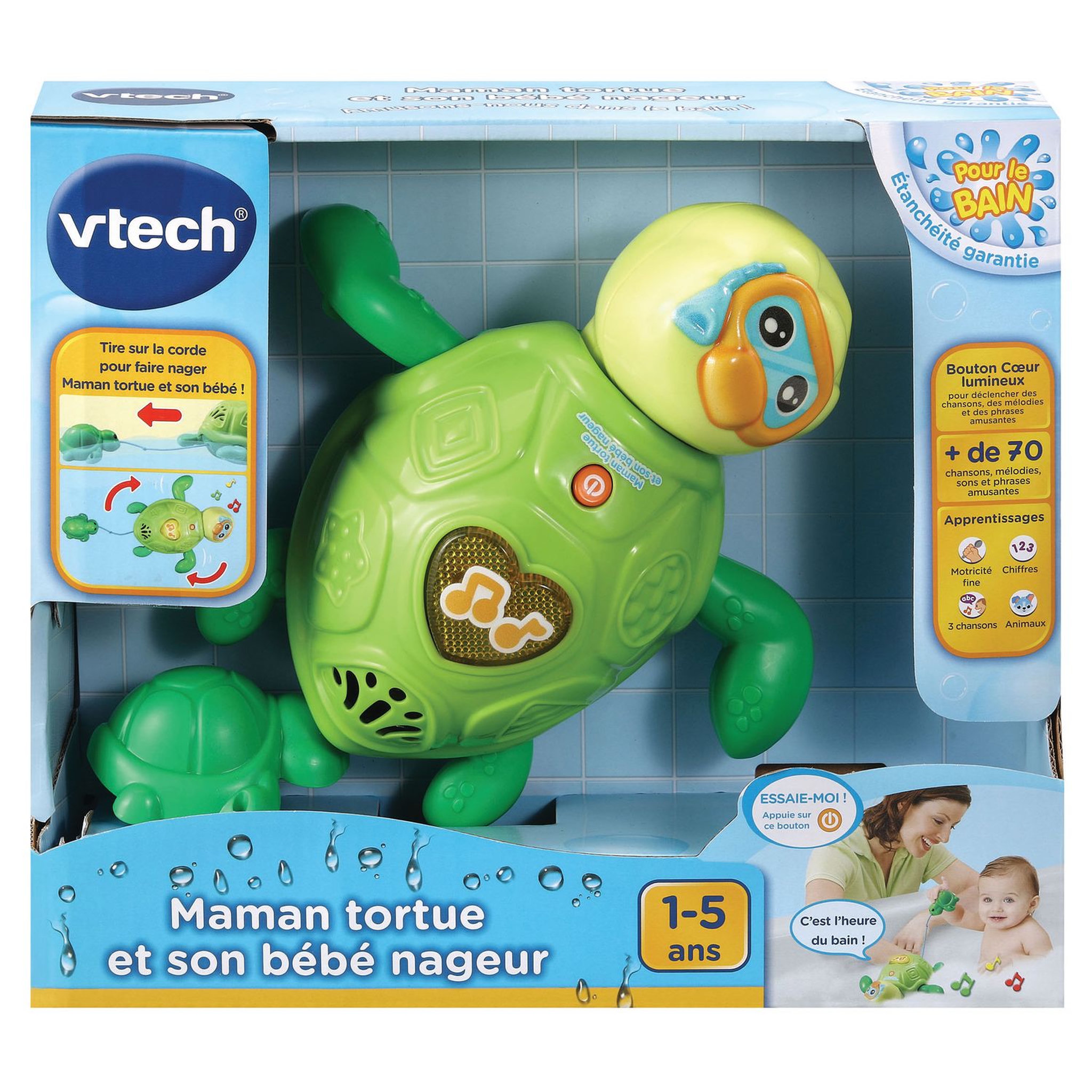 Voir la diapositive 2 : VTECH BABY Maman tortue et son bébé nageur