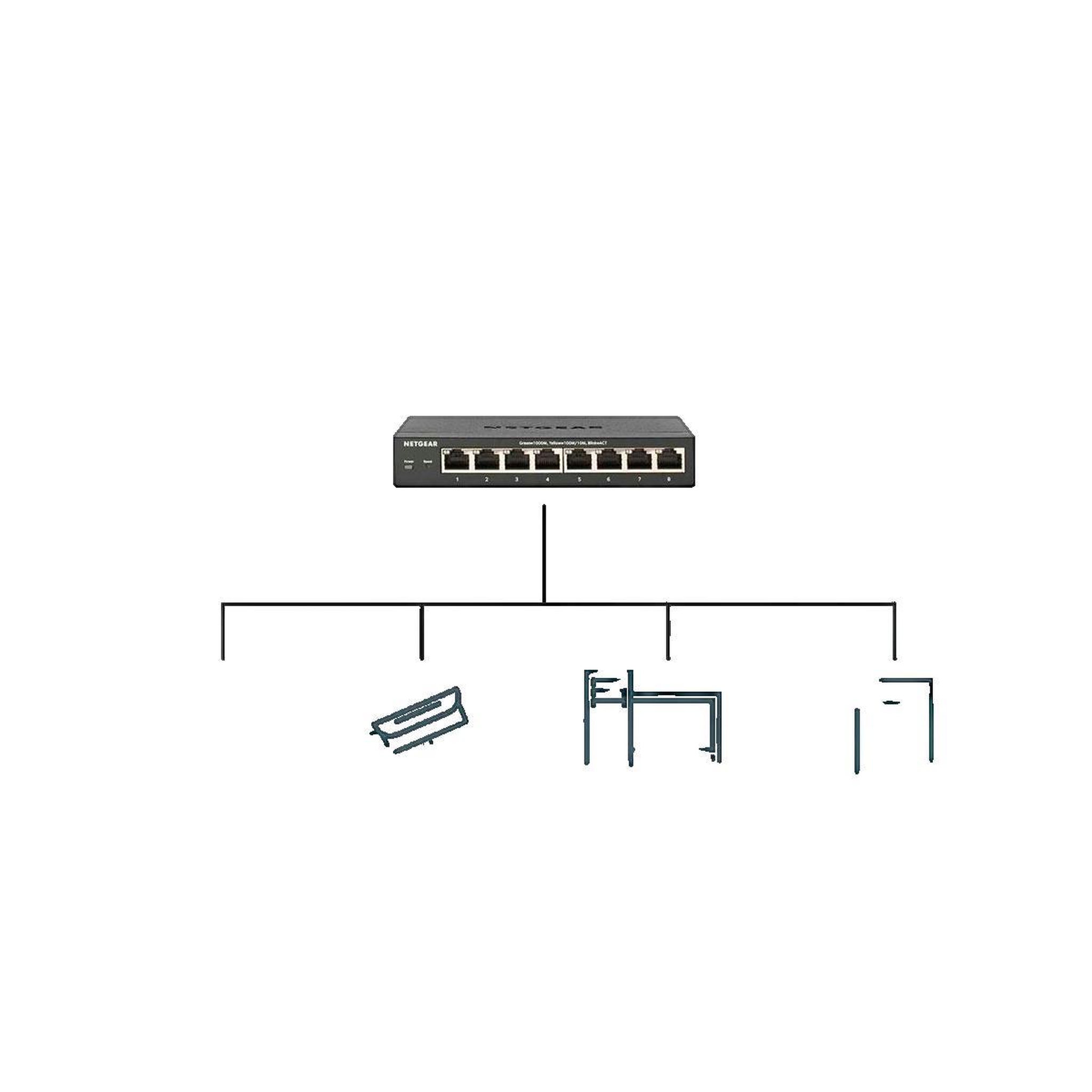Voir la diapositive 3 : Netgear Switch Ethernet NETGEAR MS105-100EUS 5 ports 2.5G