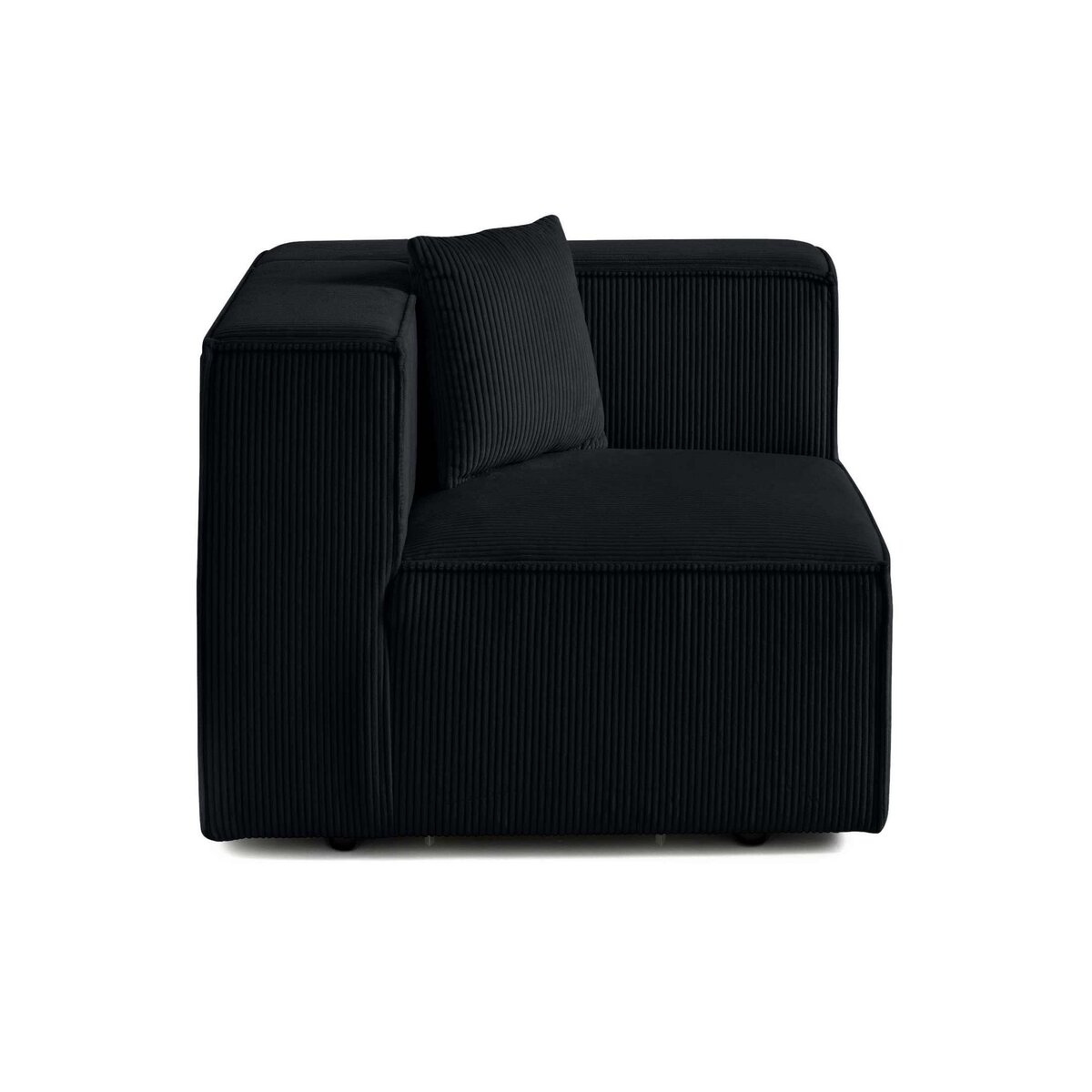 LISA DESIGN Arty - module d'assise droit - en velours côtelé