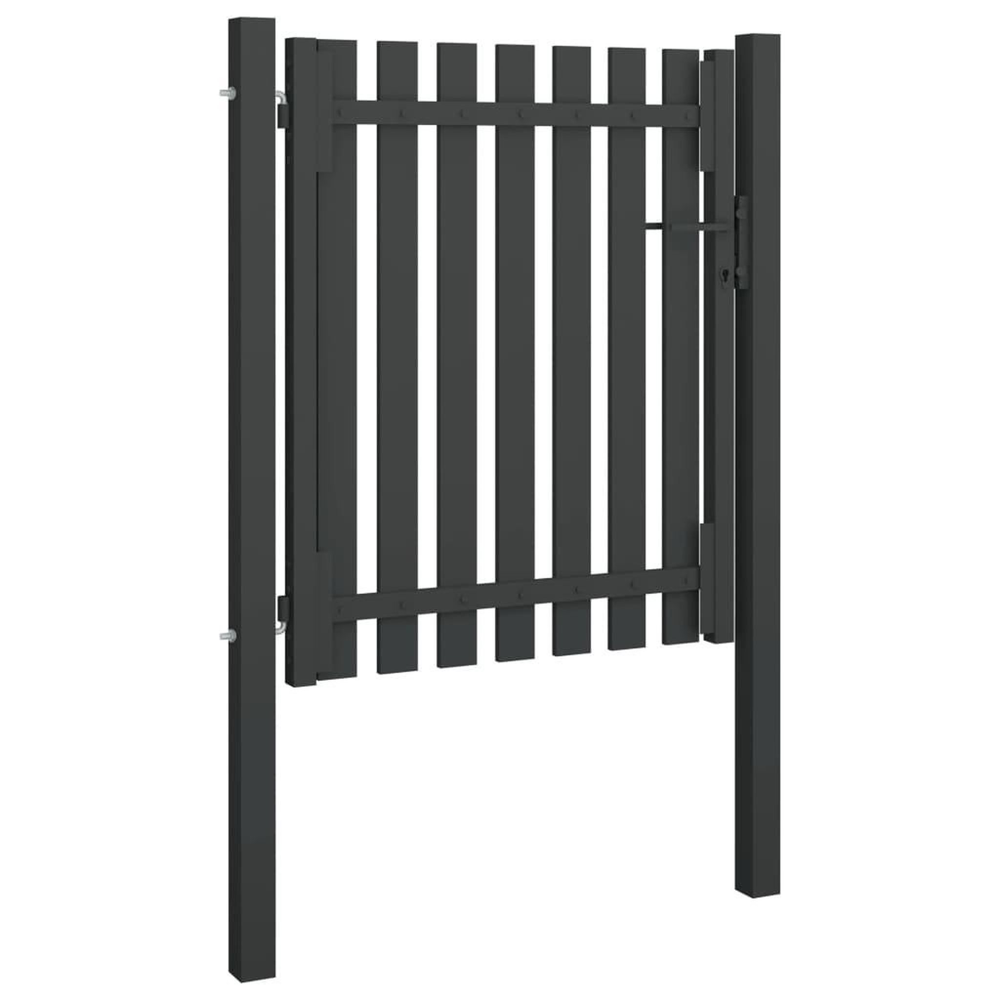 Voir la diapositive 2 : VIDAXL Portail de cloture de jardin Acier 1x1,5 m Anthracite