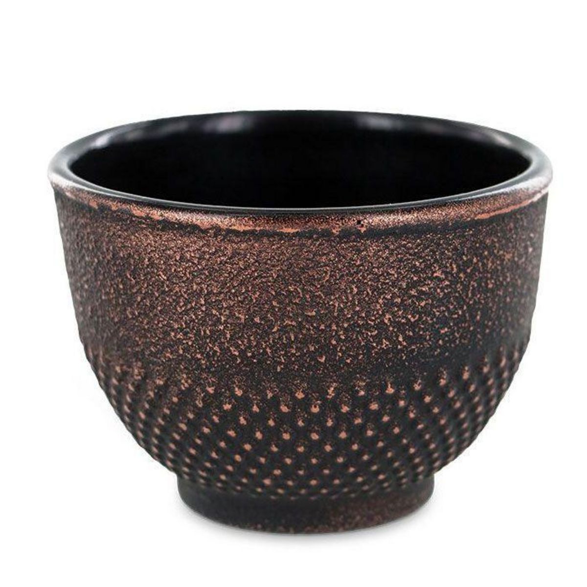 Aromandise Tasse en fonte noir et bronze - 0,15 L
