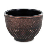 Aromandise Tasse en fonte noir et bronze - 0,15 L