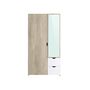 Voir la diapositive 2 : Armoire 2 portes 2 tiroirs et miroir AUGUSTINE