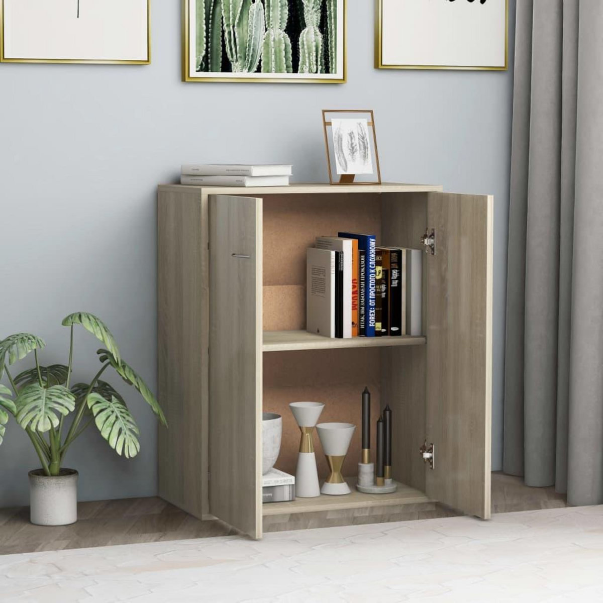 VIDAXL Buffet Chene sonoma 60x30x75 cm Bois d'ingenierie