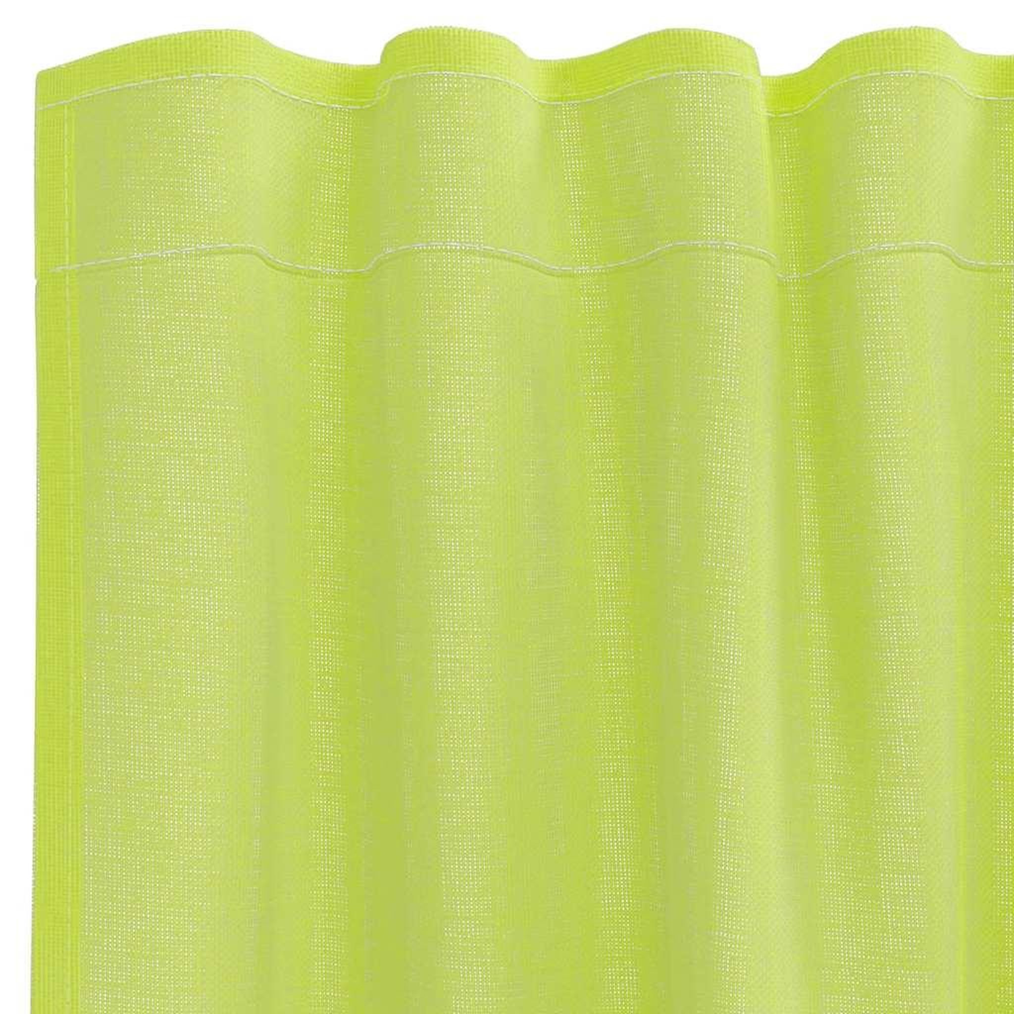 Voir la diapositive 5 : VIDAXL Rideaux en voile avec passants 2 pcs vert pomme