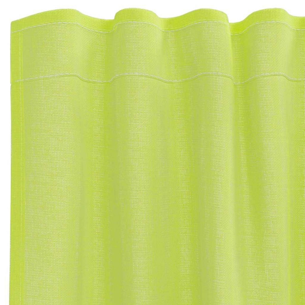 VIDAXL Rideaux en voile avec passants 2 pcs vert pomme