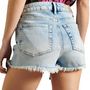 Voir la diapositive 2 : SUPERDRY Short en Jean  clair Femme Superdry Skinny Hot