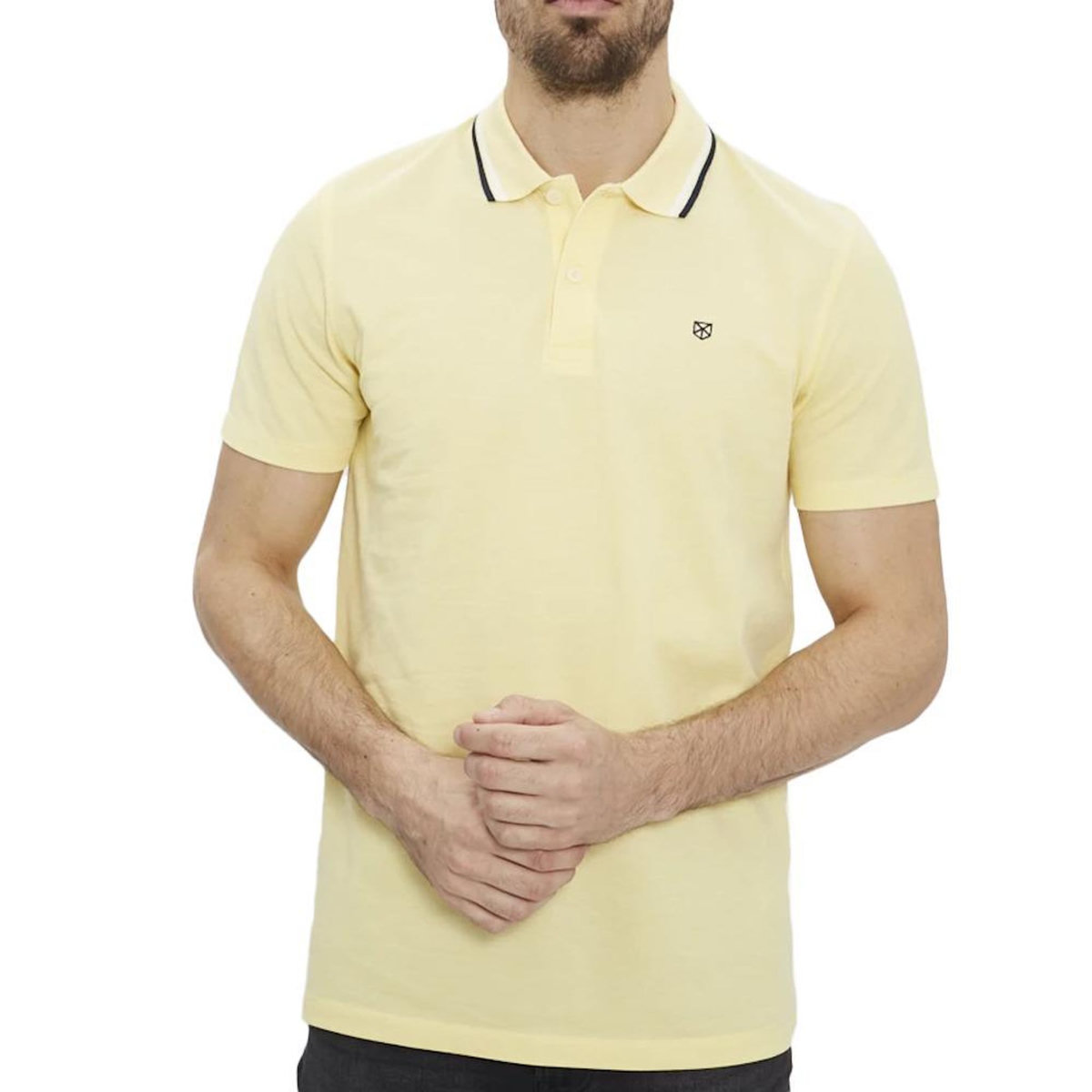 Jack & Jones Polo Jaune Homme Jack & Jones Paulos Play