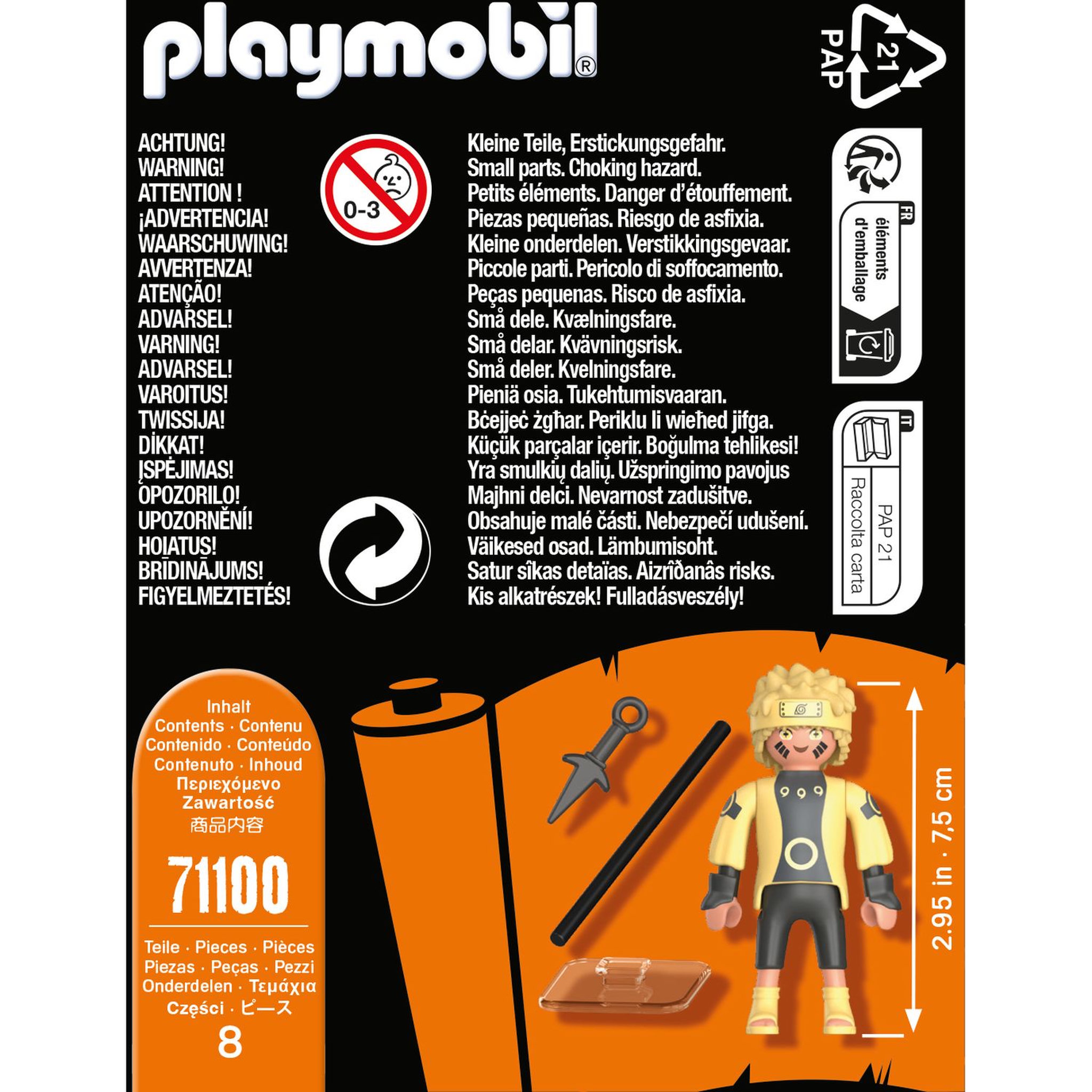 Voir la diapositive 4 : PLAYMOBIL 71100 Naruto Rikudo Mode Ermite