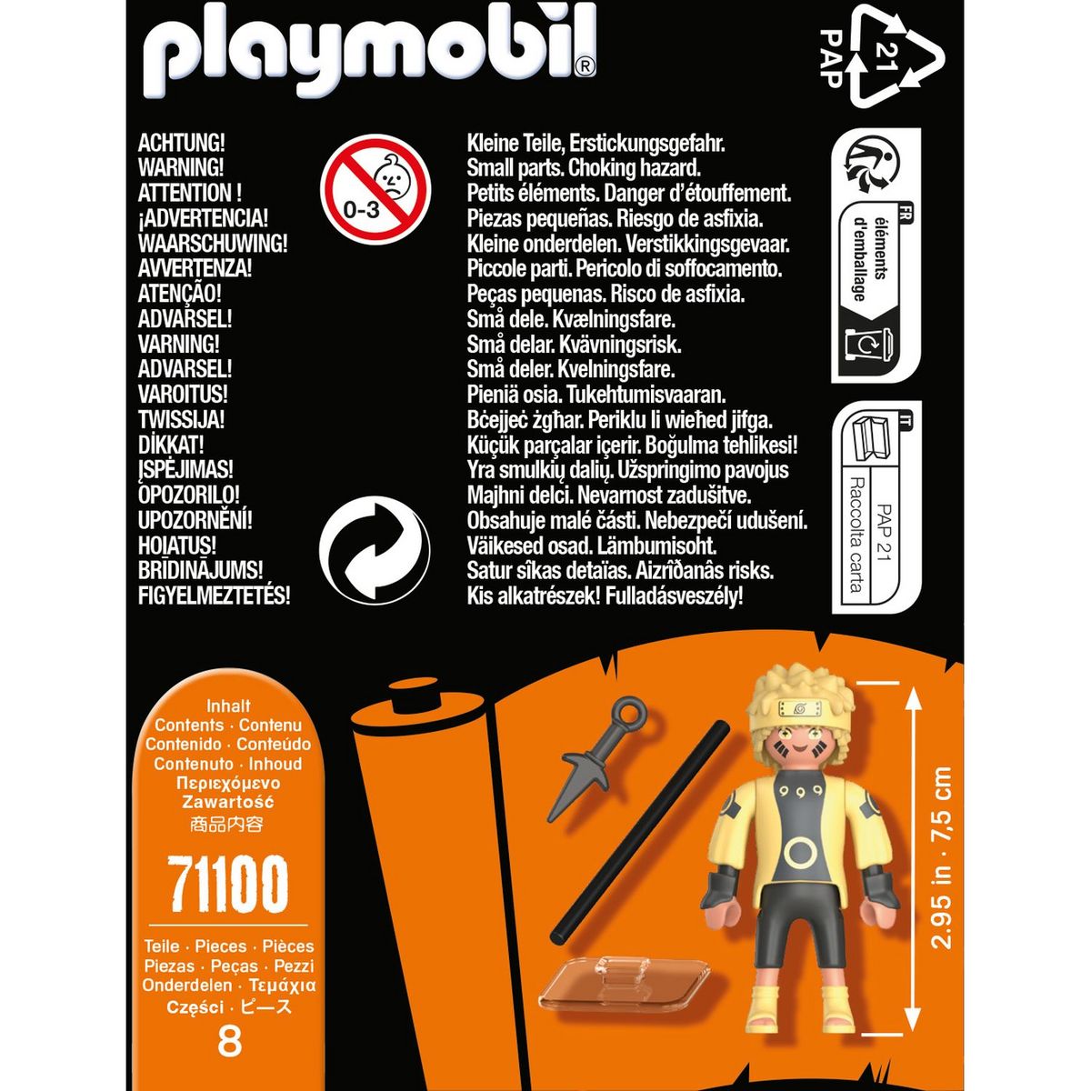 PLAYMOBIL 71100 Naruto Rikudo Mode Ermite