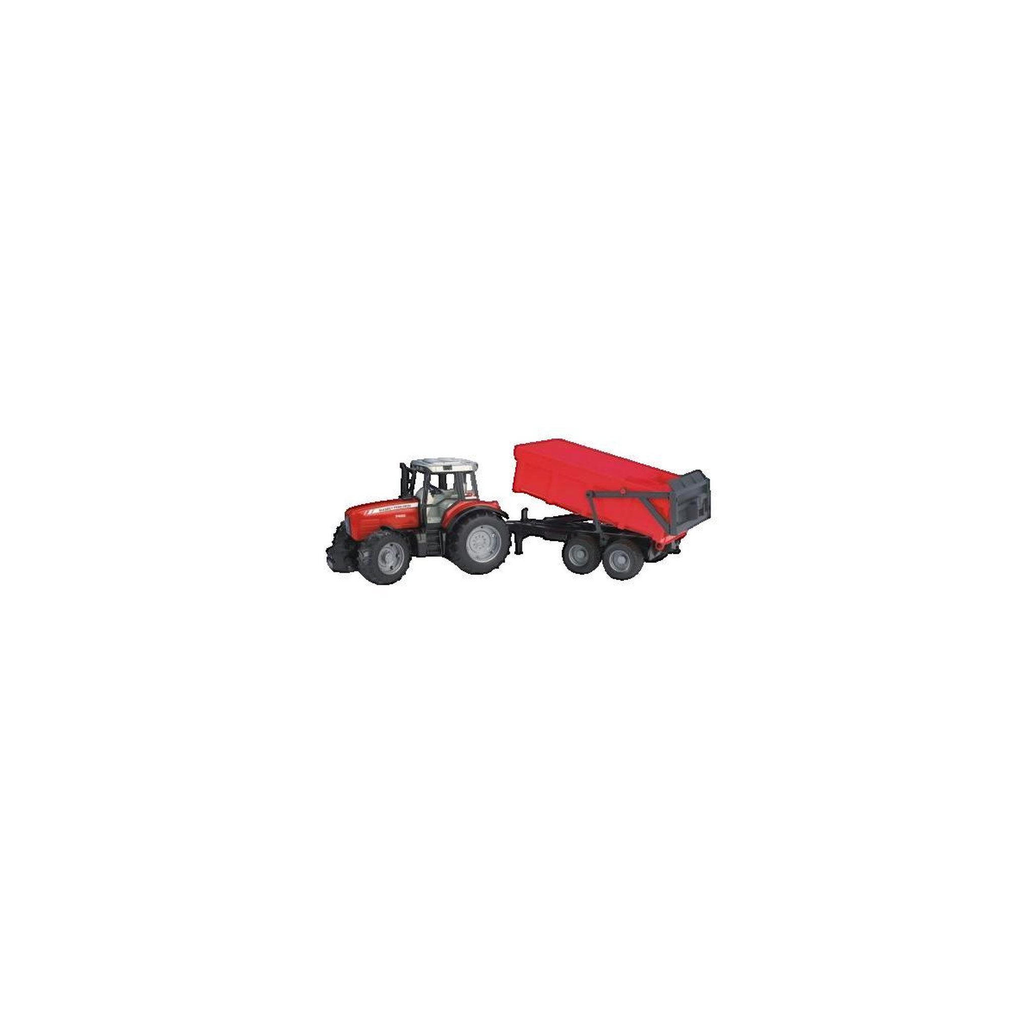 Voir la diapositive 2 : Bruder TRACTEUR 7480 + BENNE MASSEY BRUDER BRR2045