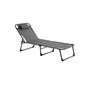 Voir la diapositive 2 : NEKA Lot de 4 Bains de Soleil  Kalio  172cm Gris
