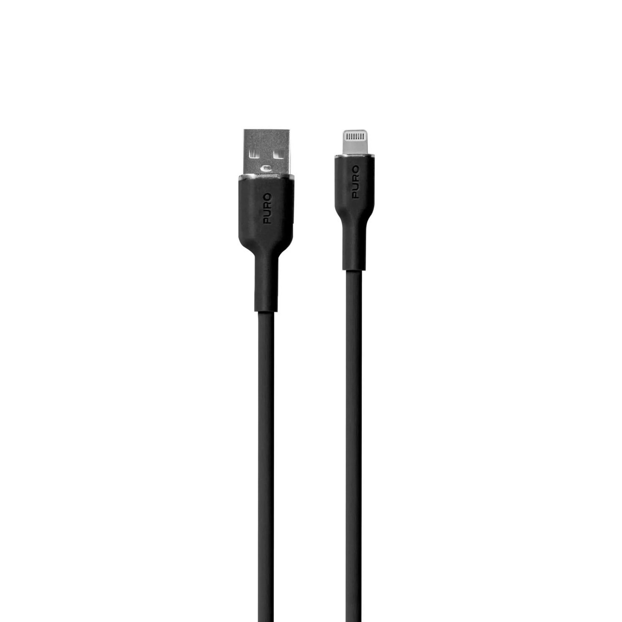 Puro Puro pucaplticonblk câble lightning 1,5 m noir