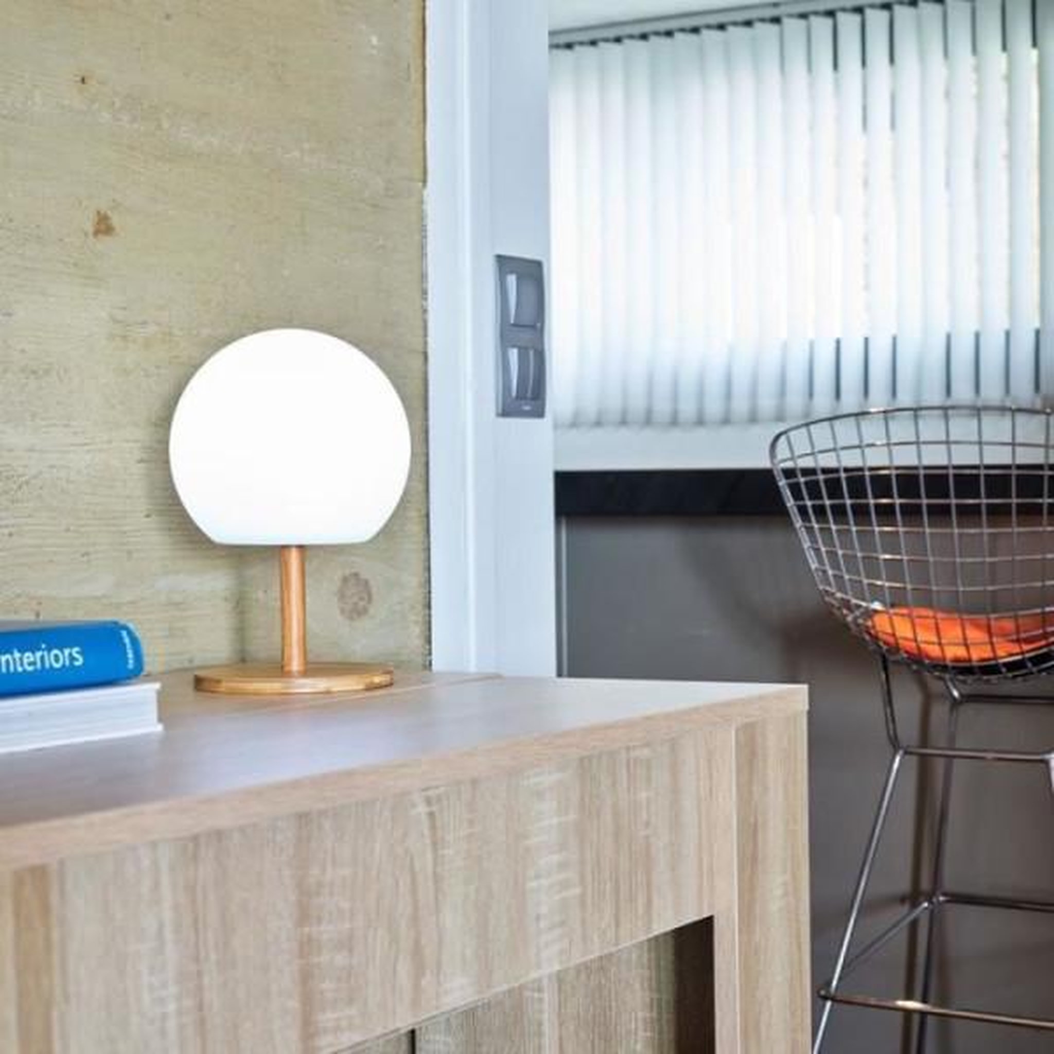 Voir la diapositive 2 : Lumisky Lampe de table sans fil LUMISKY - pied en bambou extensible - LED blanc chaud/blanc LUNY