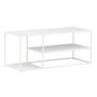 Voir la diapositive 1 : Paris Prix Table Basse Avec Étagères  Staal  120cm Blanc
