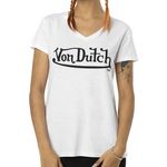 VON DUTCH T shirt  Femme Von Dutch Slub. Coloris disponibles : Blanc
