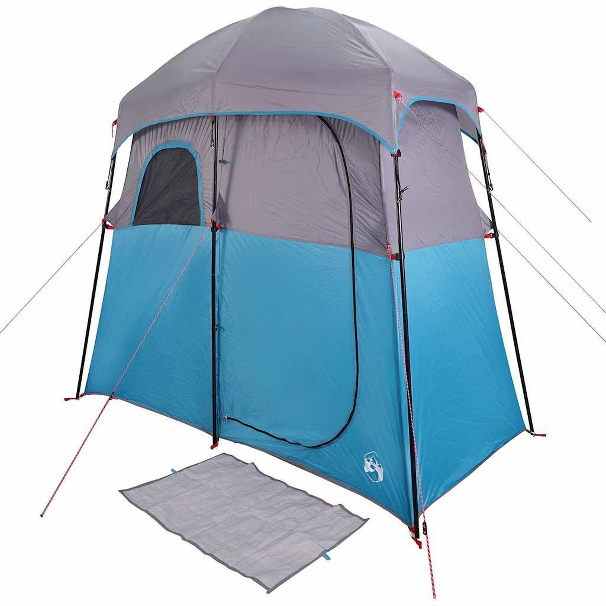 Voir la diapositive 5 : VIDAXL Tente de douche 2 personnes bleu impermeable