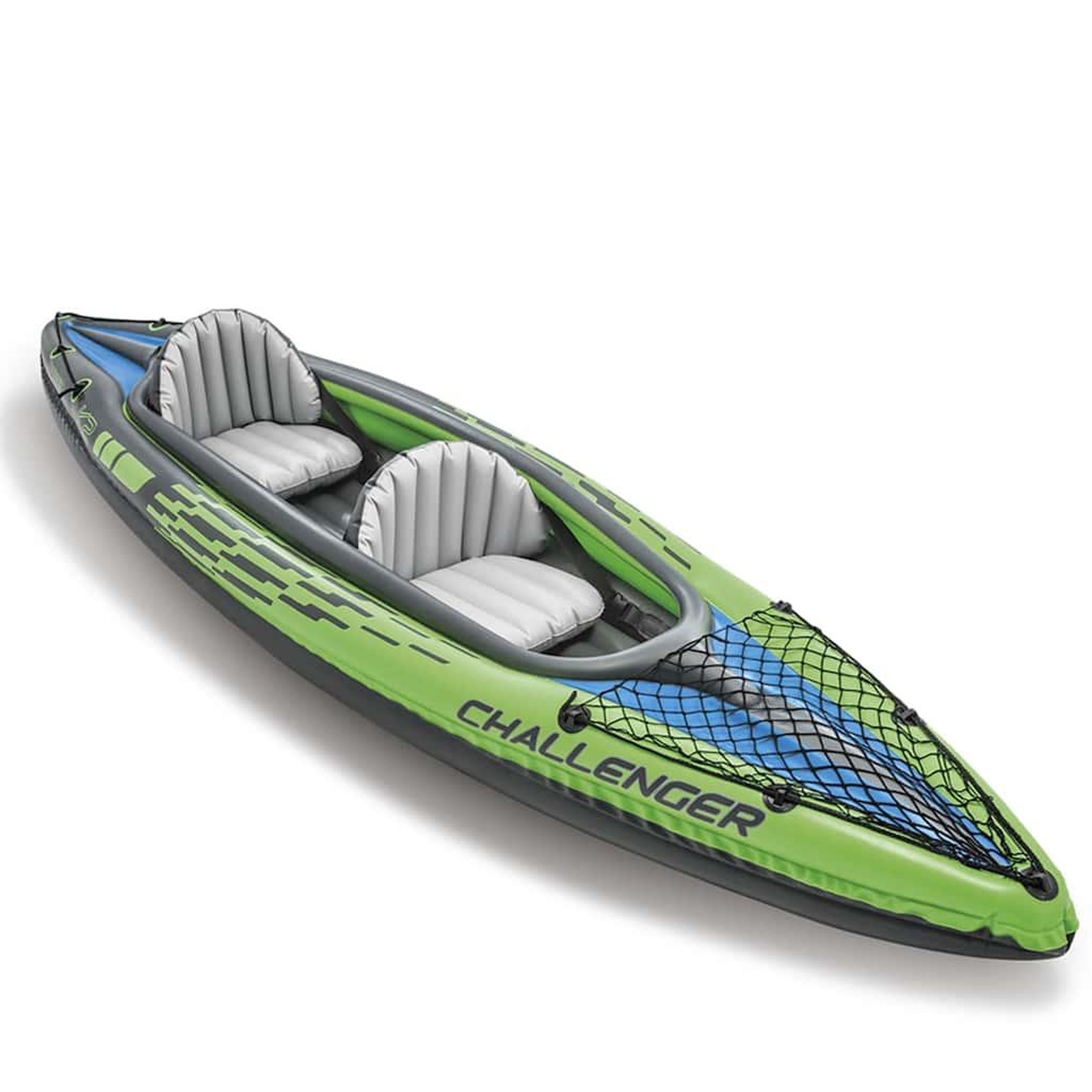 Voir la diapositive 3 : INTEX Kayak 2 Personnes  Challenger  351cm Vert & Bleu