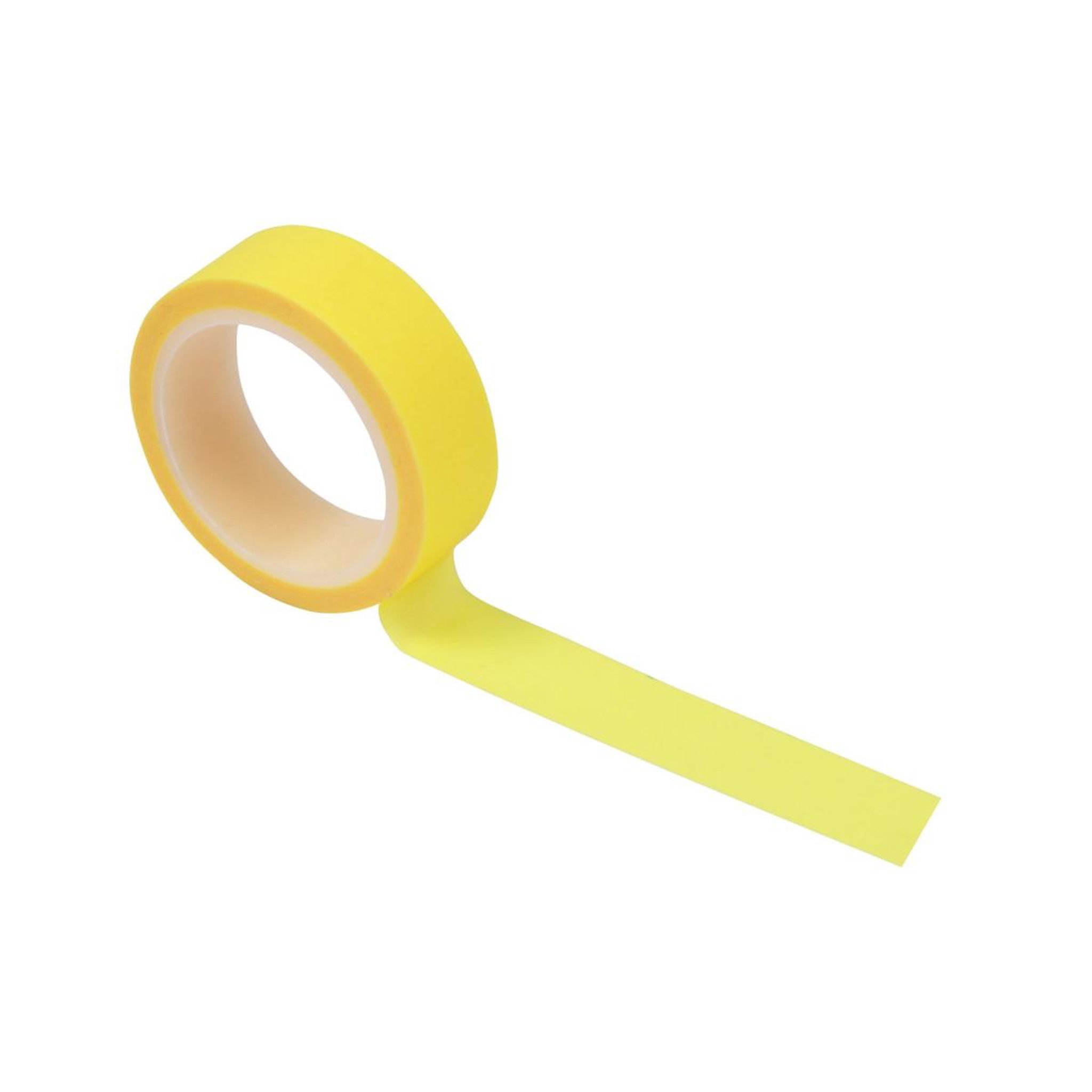 HOMEA Ruban masking tape  créatif  5m jaune fluo