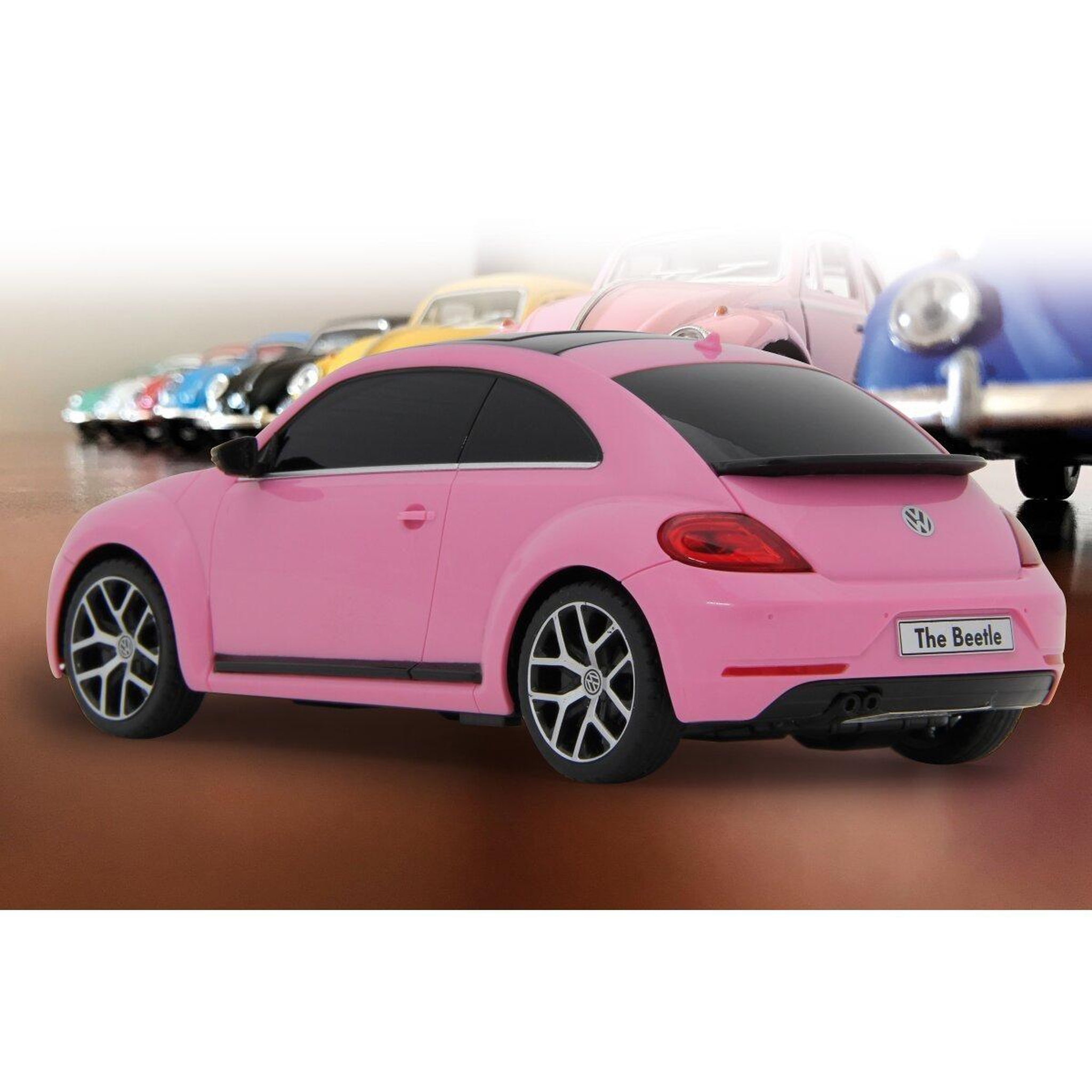 Voir la diapositive 2 : Jamara Voiture télécommandée vw beetle 1:24 rose vif 2,4ghz