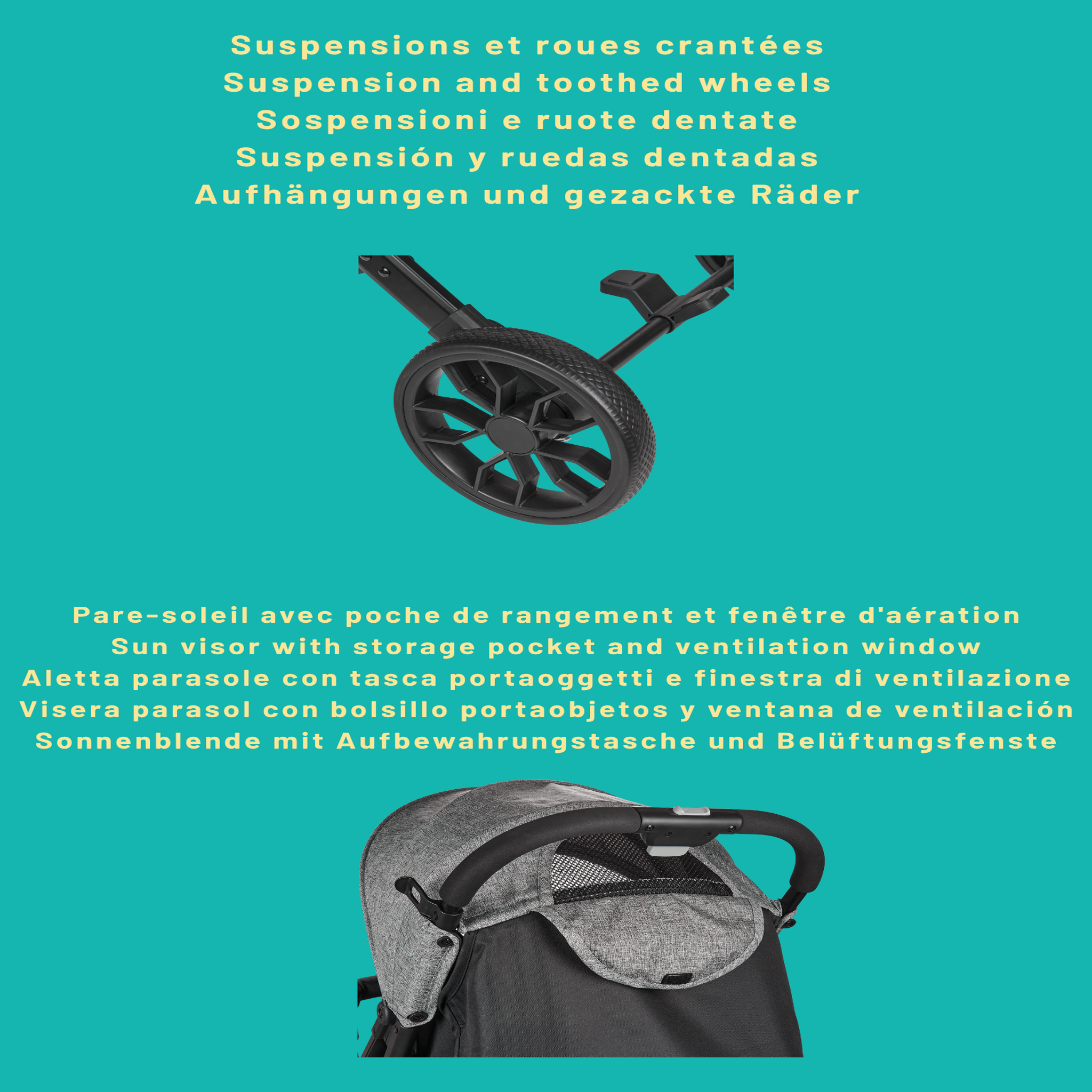 Voir la diapositive 4 : NANIA Nania Myla poussette canne compacte, 0 à 4 ans (22kg max), légère (7,5 kg)  4 avis
