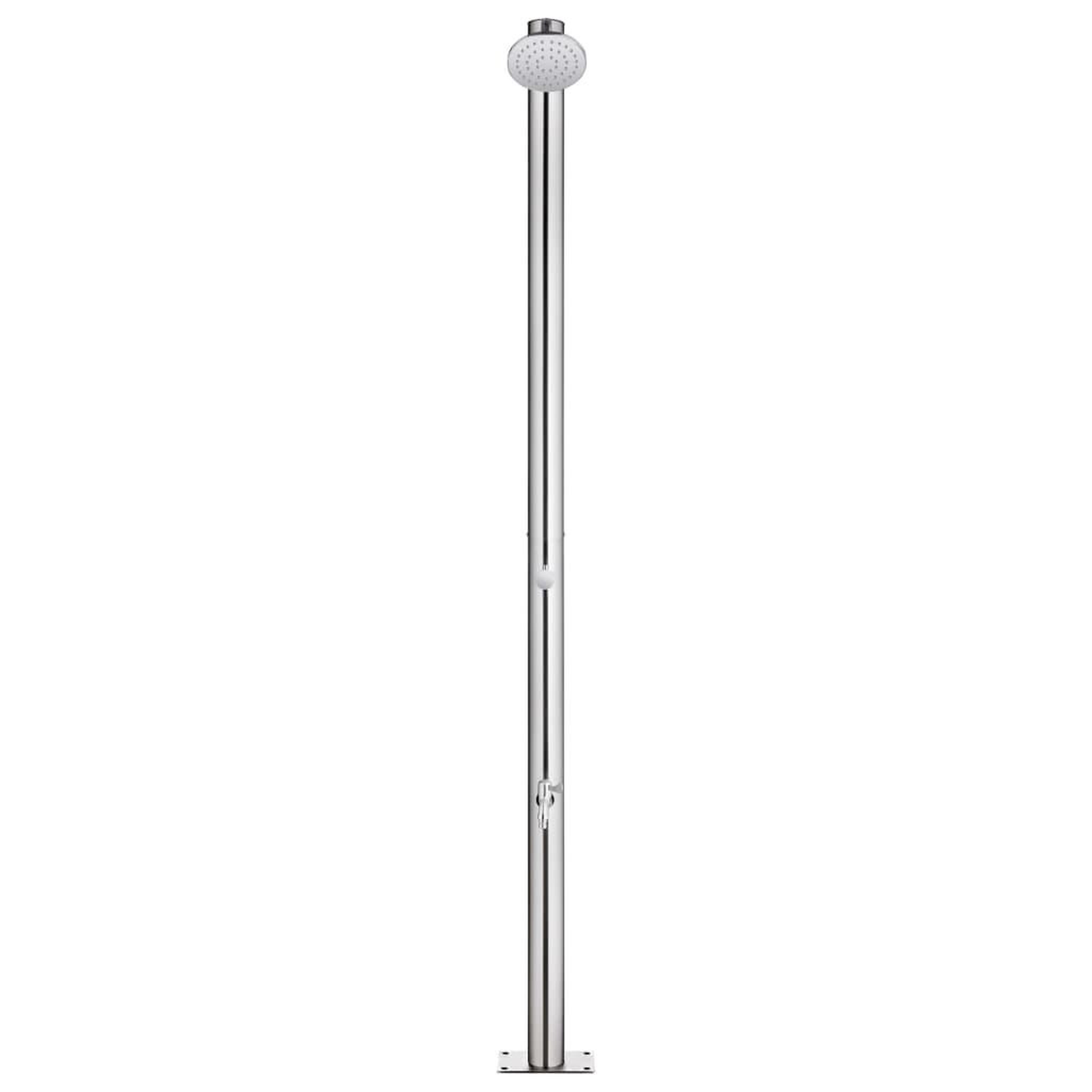 Voir la diapositive 3 : VIDAXL Douche de jardin 215 cm Acier inoxydable