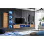 Voir la diapositive 2 : Paris Prix Ensemble Meuble TV  Switch XXVI  320cm Naturel & Gris