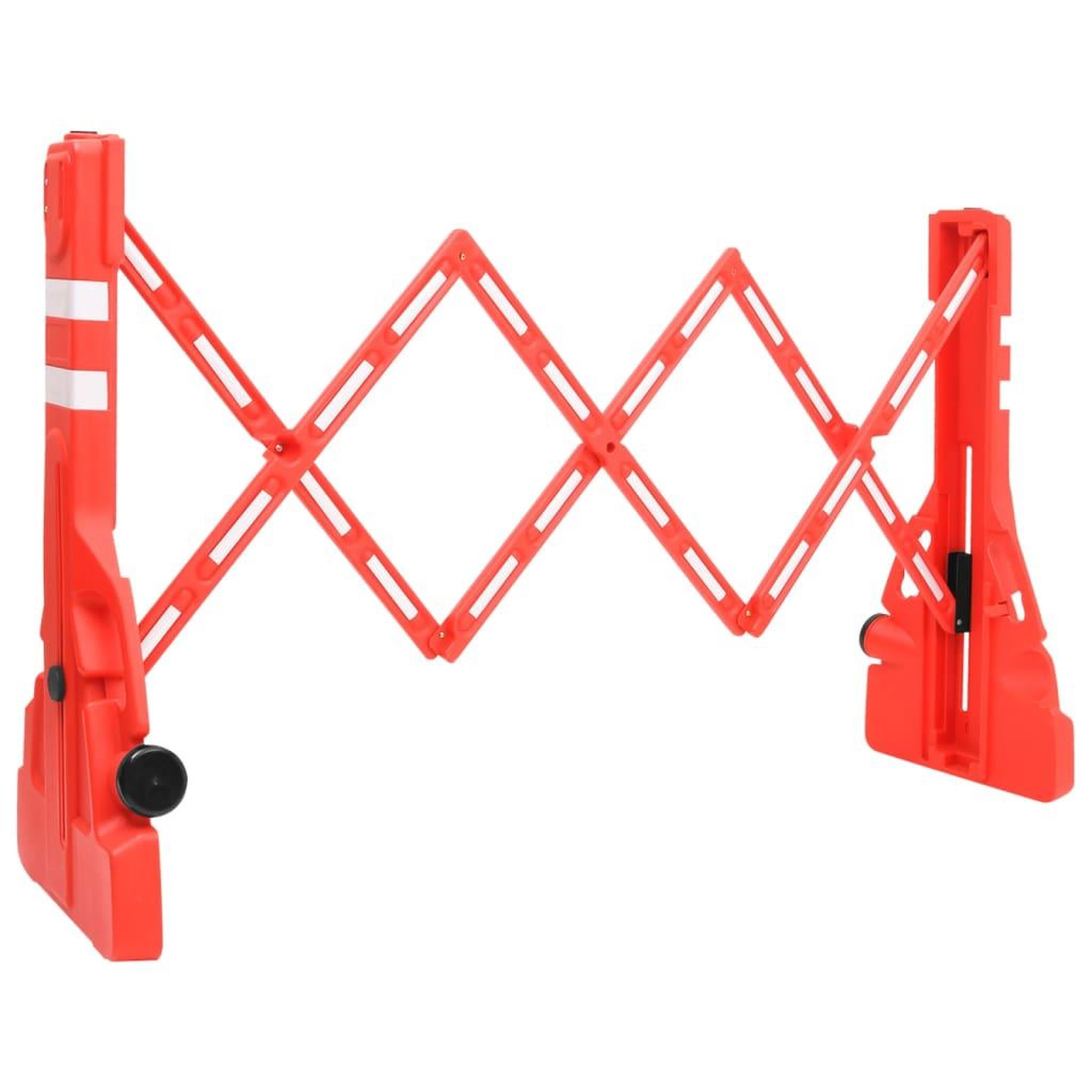 VIDAXL Barriere de circulation pliable Rouge 210x50x105 cm