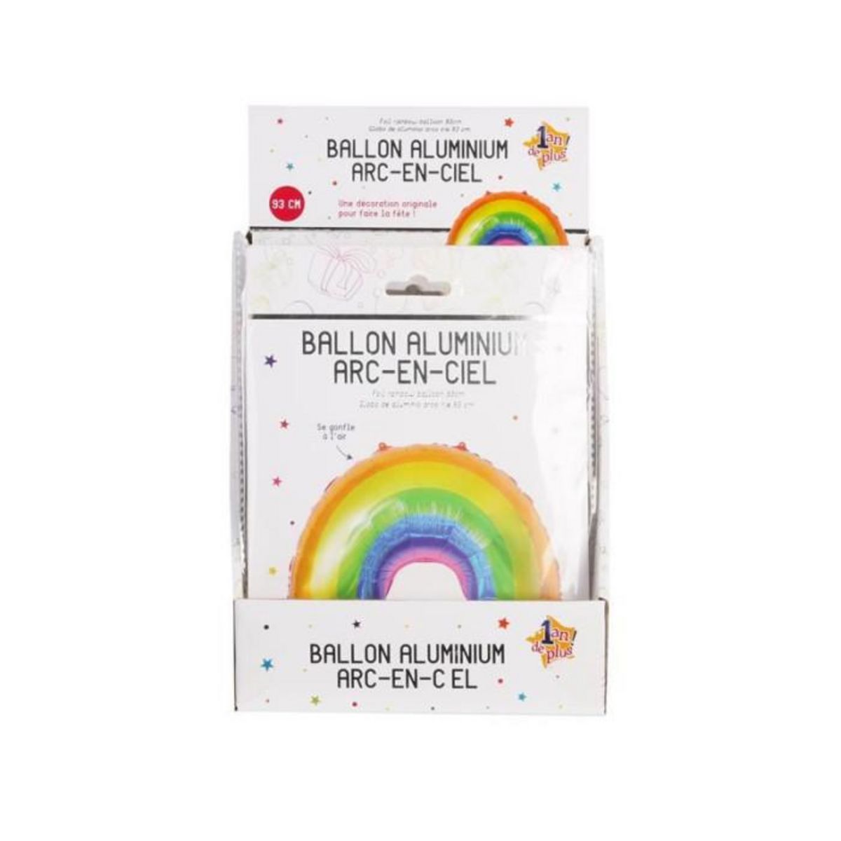 Paris Prix Ballon Aluminium  Arc en Ciel  93cm Multicolore